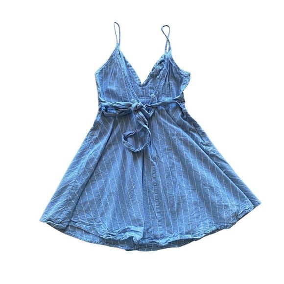Windsor Blue and White Striped Mini Summer Dress - Size Medium - Picture 7 of 7